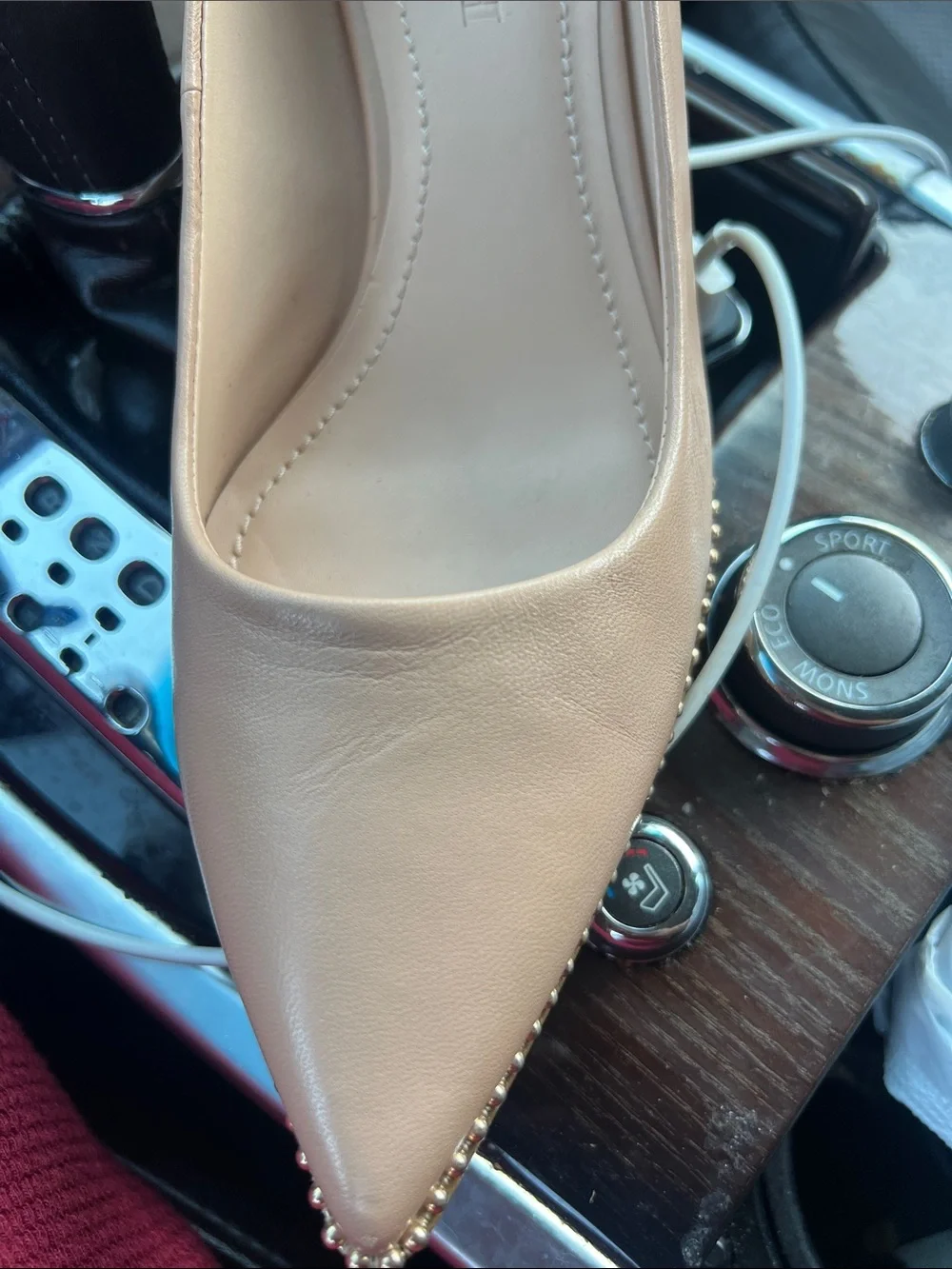 Coach Willa Block Heel Pumps - Nude